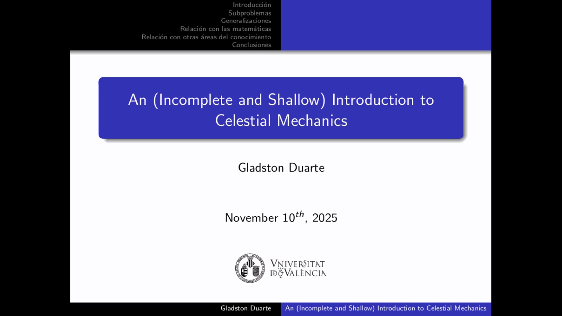 Seminari Gladston Duarte
