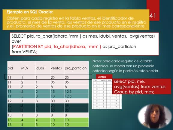 Tema 3 - 3 - Sentencias OLAP  SQL99 - Ventanas Deslizantes