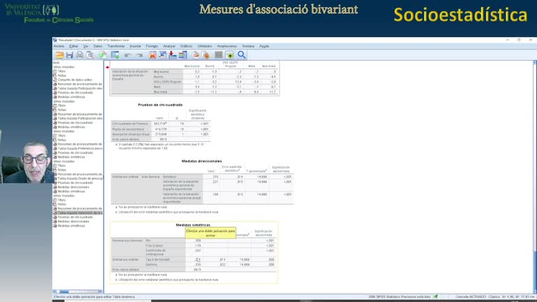 Tutorial 7. Medidas de asociación bivariada