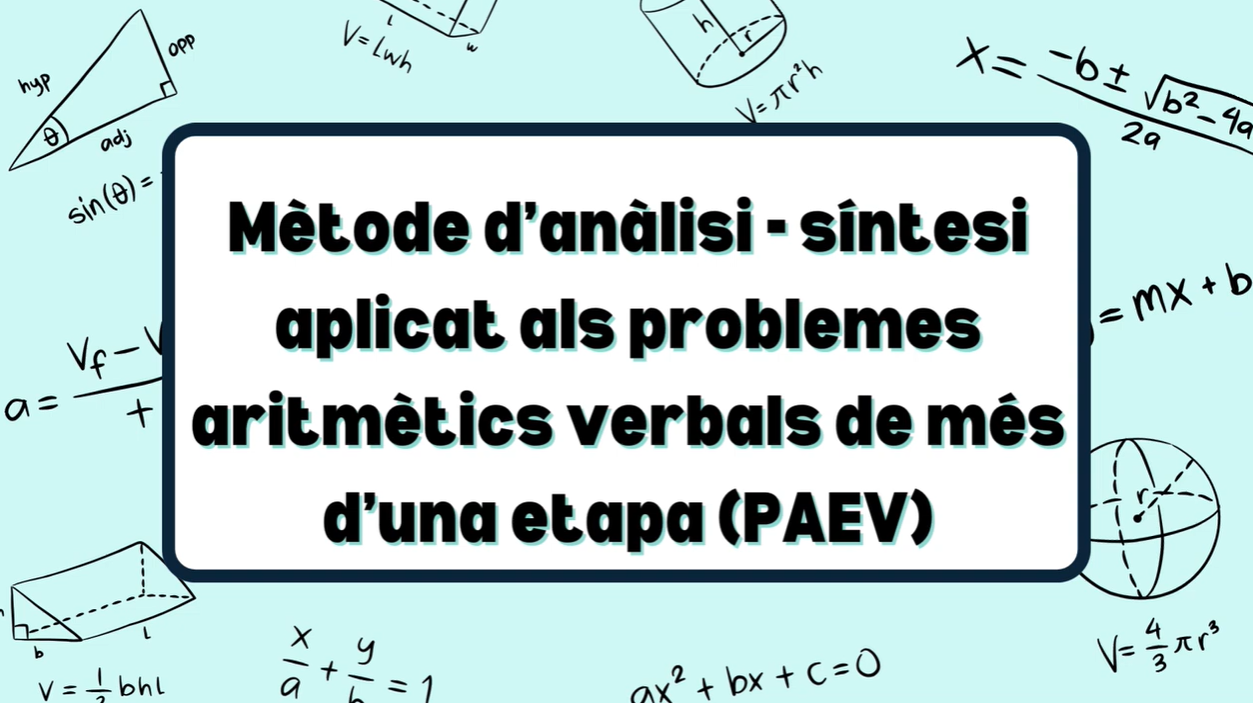 PAEV de més d’una etapa. El mètode d’anàlisi-síntesi - Vídeo + eXeLearning - VIDEO_DIDMAT - UV