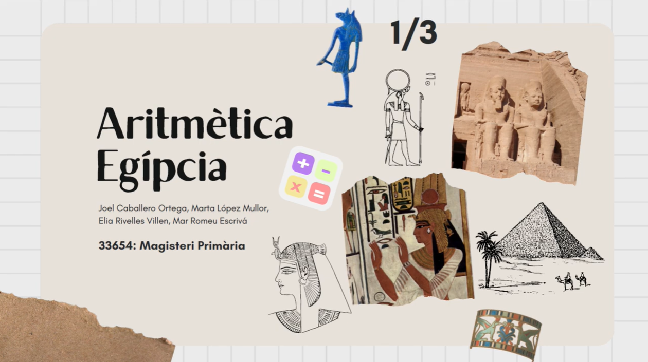 Aritmètica egípcia - Vídeo + eXeLearning - VIDEO_DIDMAT - UV
