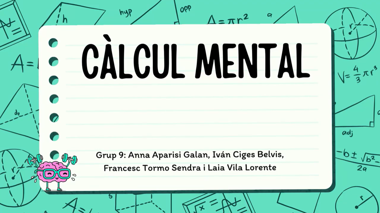 Estratègies de càlcul mental - Vídeo + eXeLearning - VIDEO_DIDMAT - UV